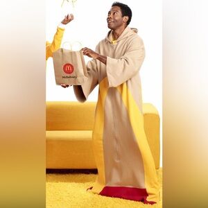 Iconic McDonalds Zip-Up adult potato sack cozy onesie